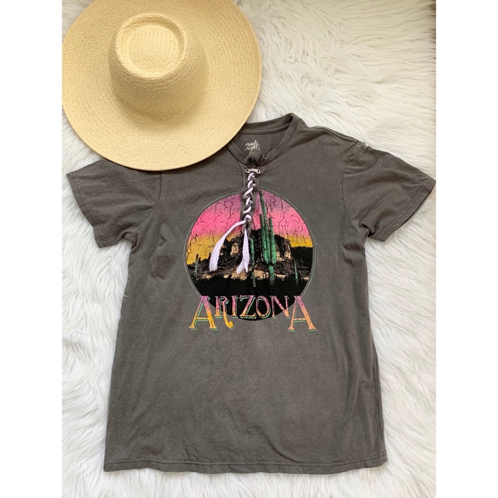 Arizona Lace Up Tee